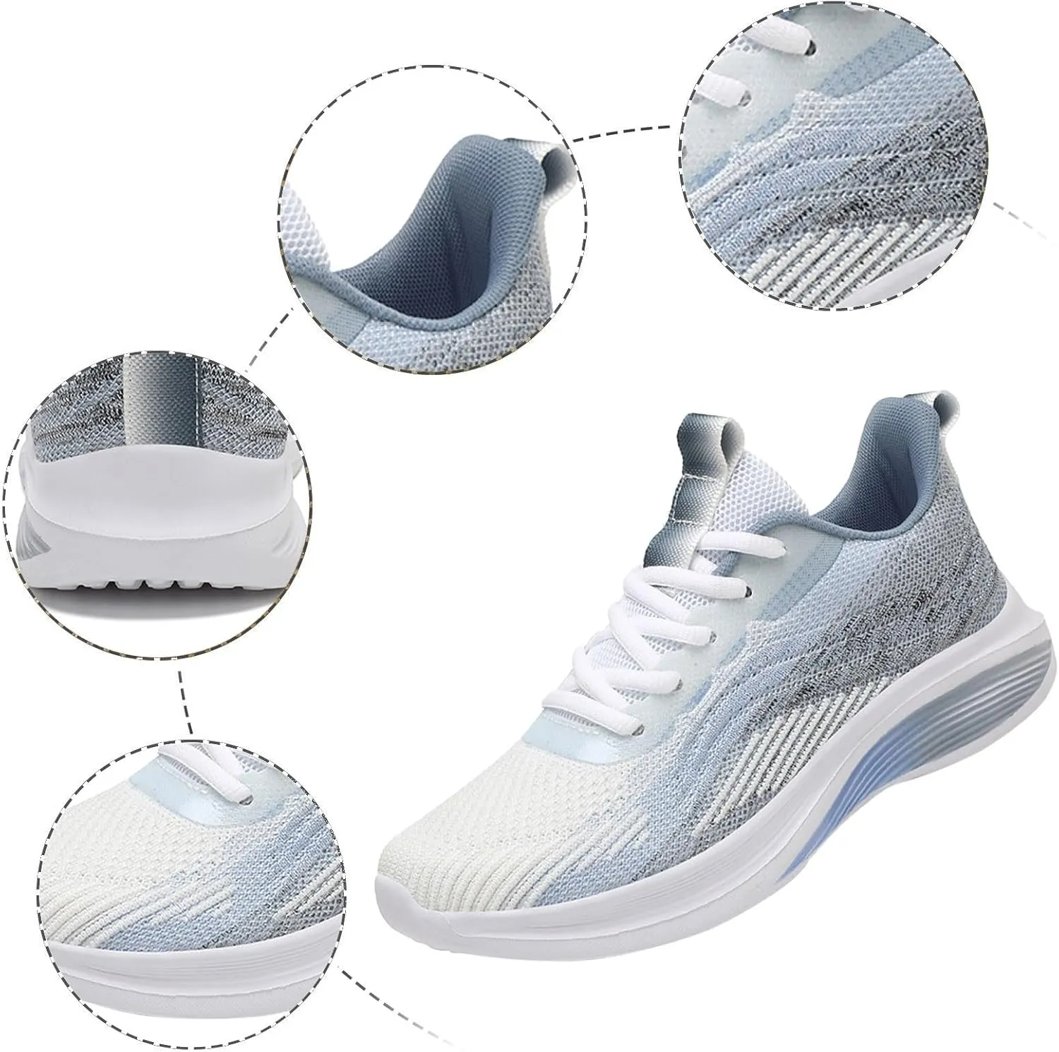 Arch Support Hiking Shoes for Men Casual Sneaker Mesh Breathable Walking Shoe Breathable Lace Up Shoes for Men