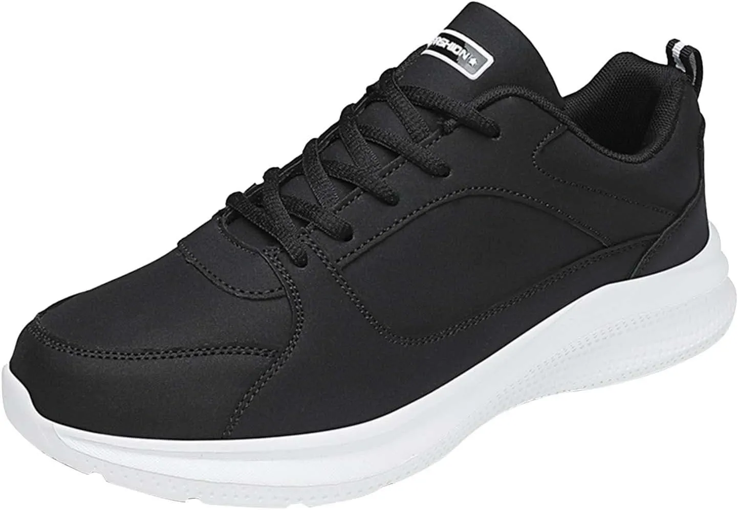Arch Support Non Slip Minimalist Shoes for Men Breathable Comfort Walking Shoe Breathable Lace Up Shoes for Men