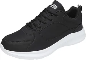 Arch Support Non Slip Minimalist Shoes for Men Breathable Comfort Walking Shoe Breathable Lace Up Shoes for Men