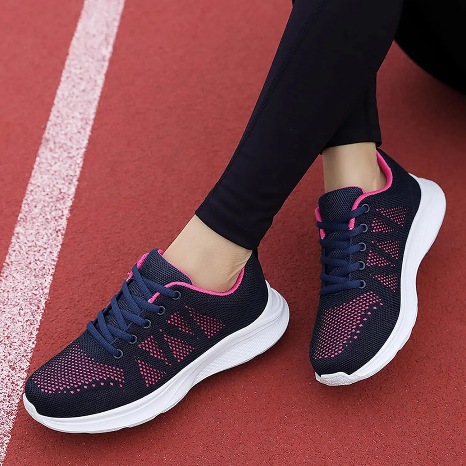 Arch Support Non Slip Minimalist Shoes for Men Breathable Mesh Fashion Sneaker Breathable Lace Up Shoes for Men