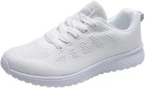 Arch Support Orthopedic Sneakers for Women Casual Lace Up Non Slip Walking Shoes Fashionable Glitter Sneakers