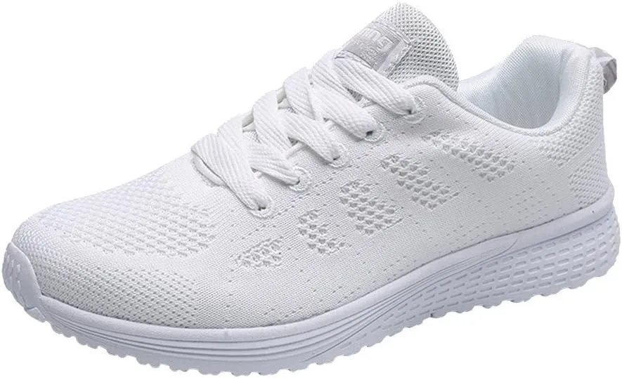 Arch Support Orthopedic Sneakers for Women Casual Lace Up Non Slip Walking Shoes Fashionable Glitter Sneakers