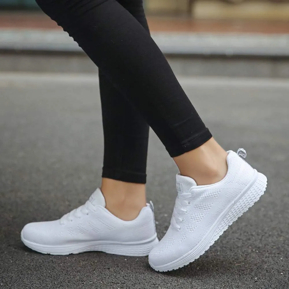 Arch Support Orthopedic Sneakers for Women Casual Lace Up Non Slip Walking Shoes Fashionable Glitter Sneakers