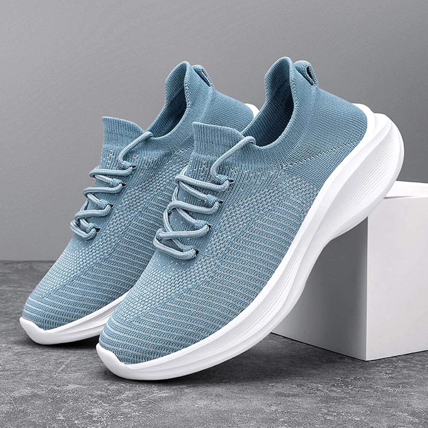 Arch Support Platform Sneakers for Women Lightweight Casual Sneakers for Gym Travel Work Versatile Dress Shoe