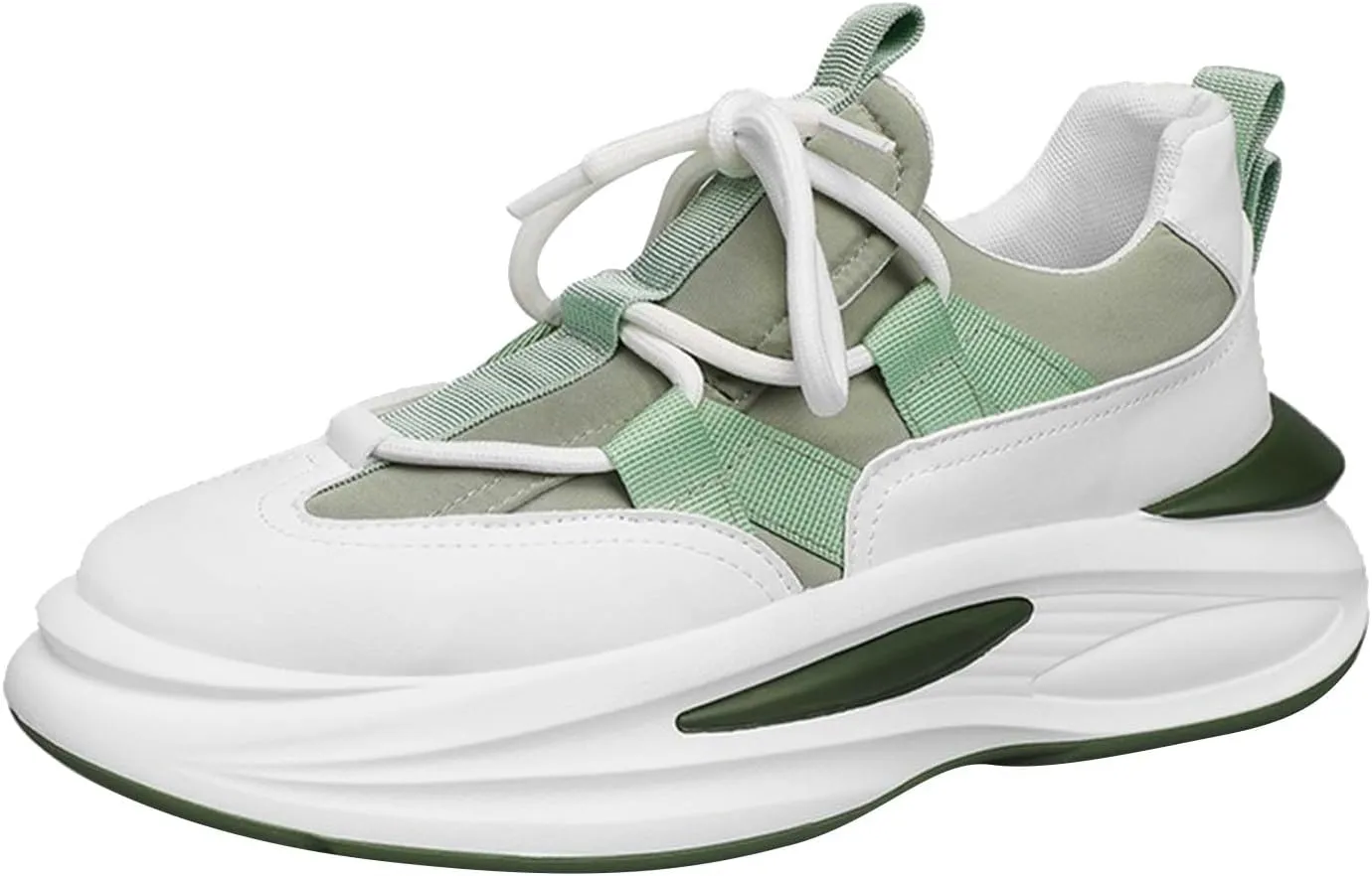Arch Support Sports Shoes for Men Air Cushion Sole Breathable Shoes Comfortable Lace Up Lightweight Sneaker