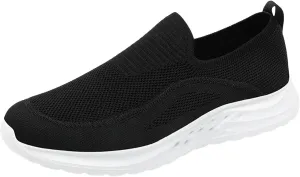 Arch Support Sports Shoes for Men Lightweight Cushion Sneaker Convenient Slip On Shoes Jogging Sneaker Men Leather
