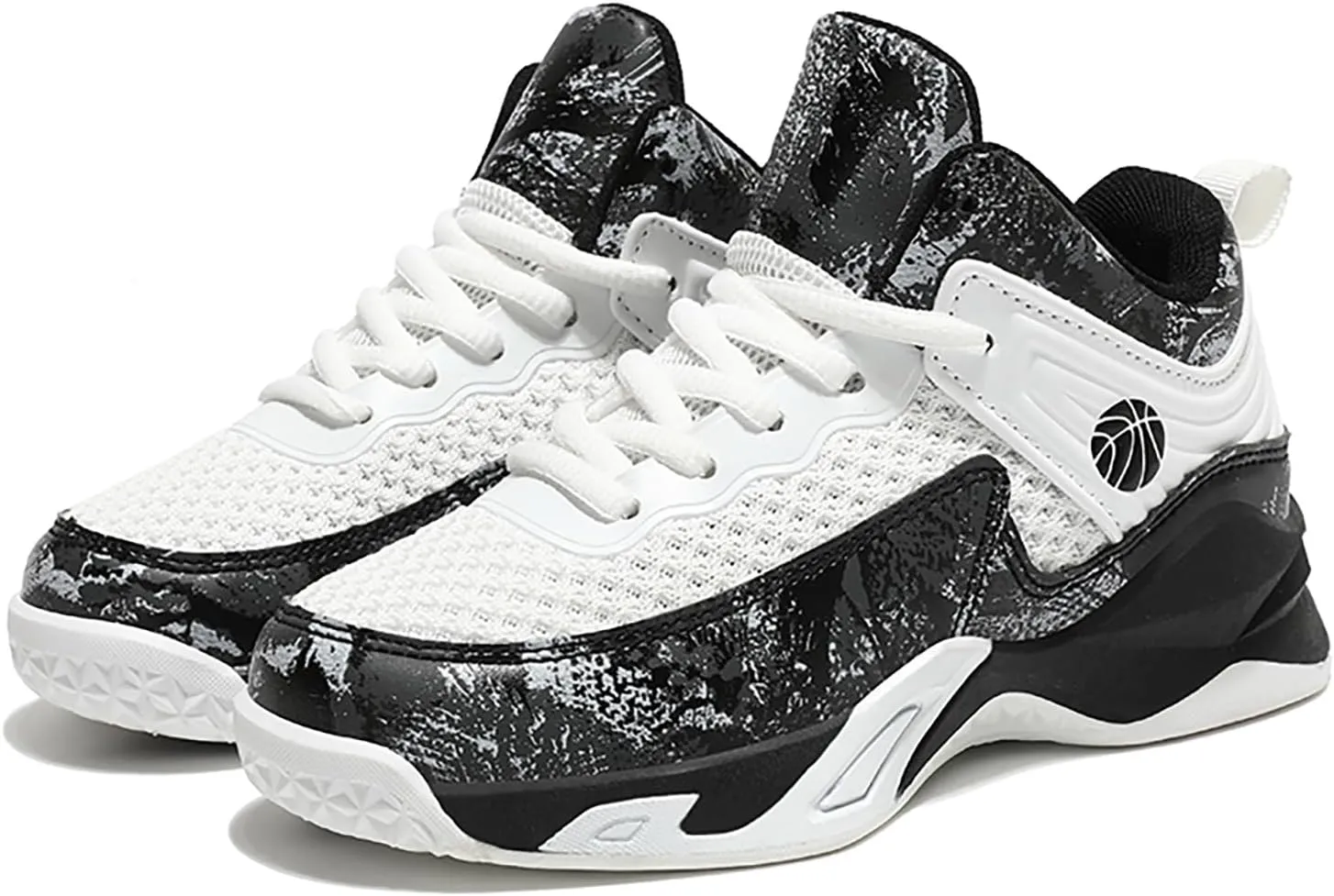 Boys Basketball Shoes Lightweight Breathable Kids Basketball Sneakers Fashion Walking Tennis Shoes for Boys Girls