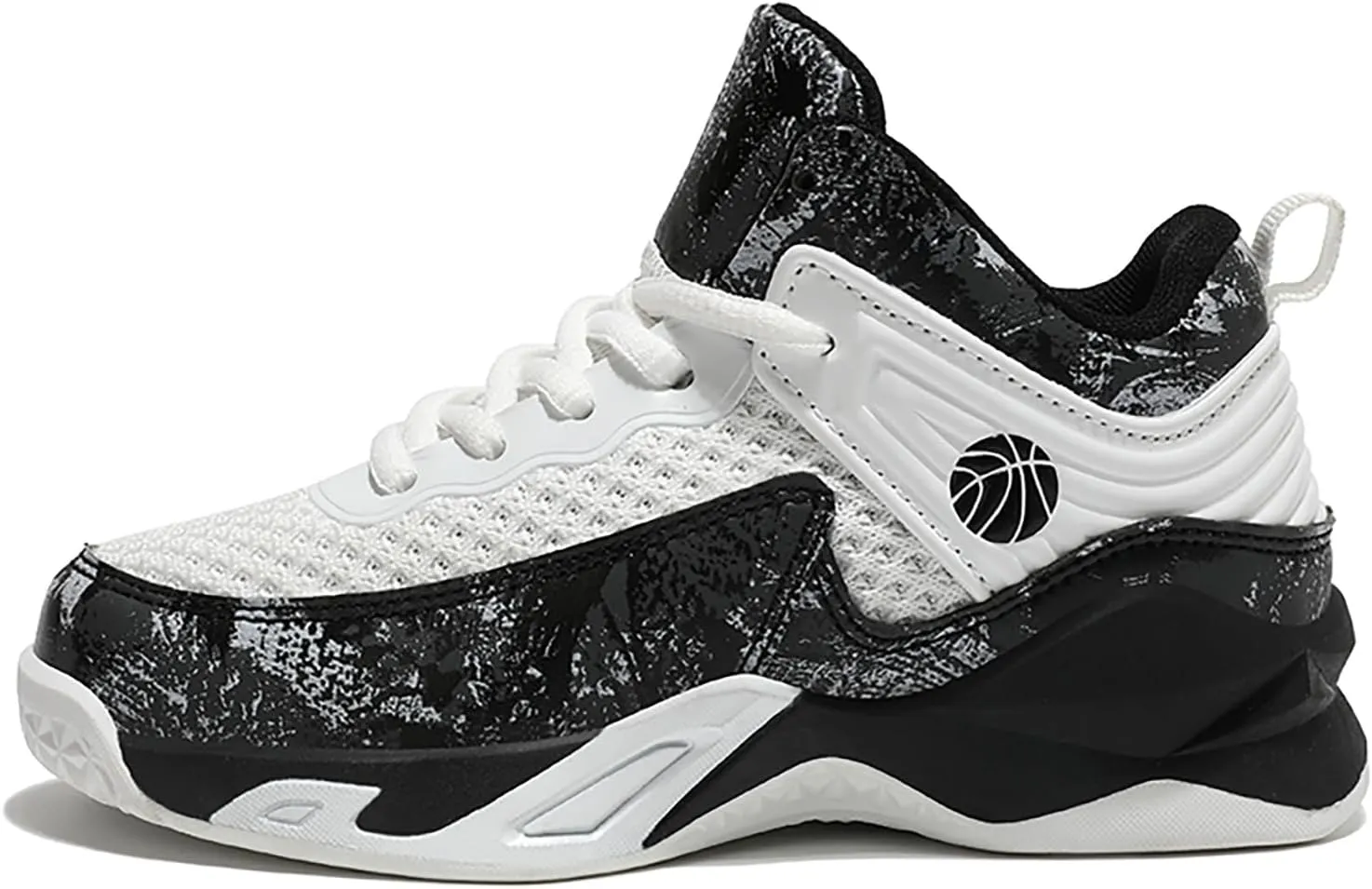 Boys Basketball Shoes Lightweight Breathable Kids Basketball Sneakers Fashion Walking Tennis Shoes for Boys Girls