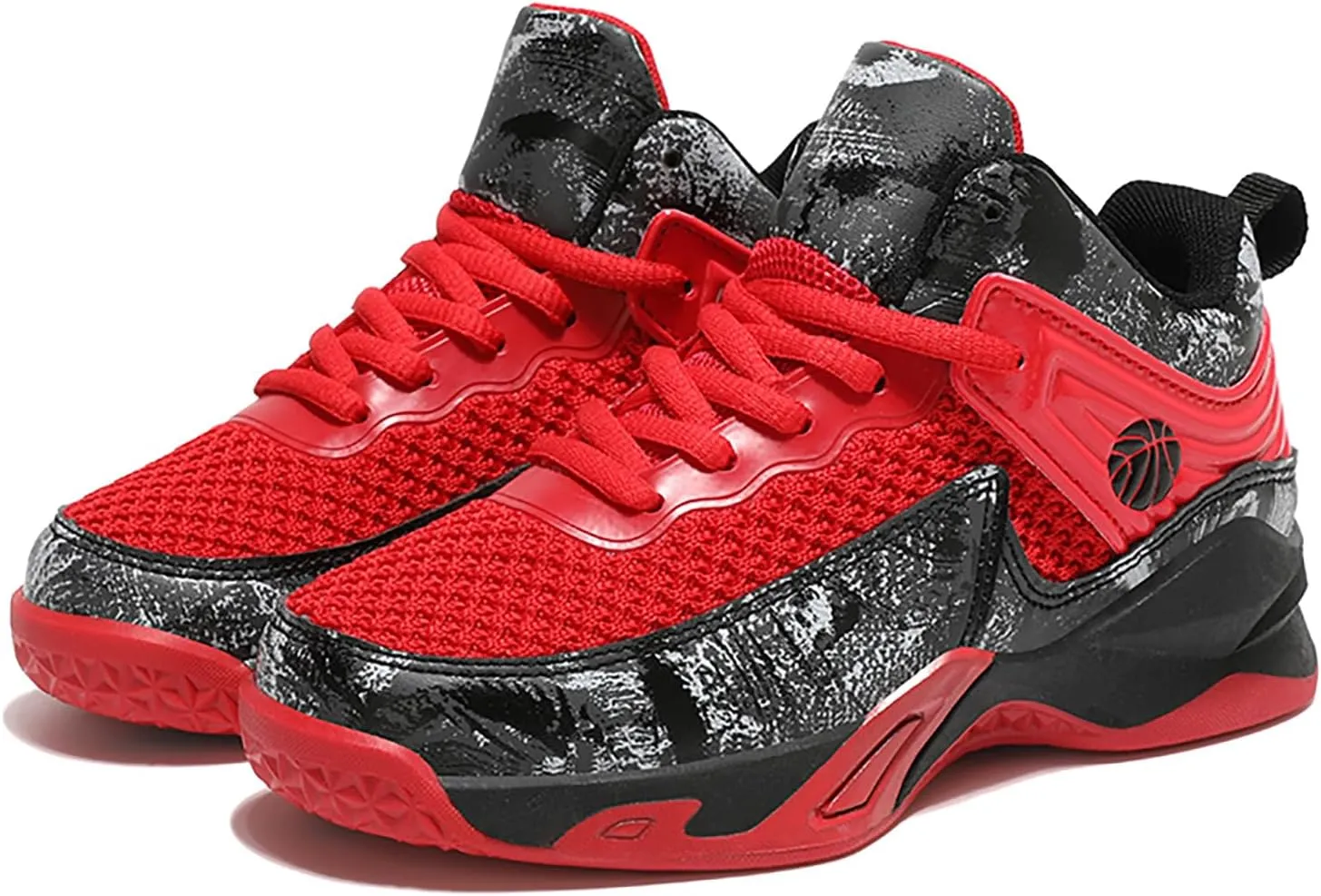 Boys Basketball Shoes Lightweight Breathable Kids Basketball Sneakers Fashion Walking Tennis Shoes for Boys Girls