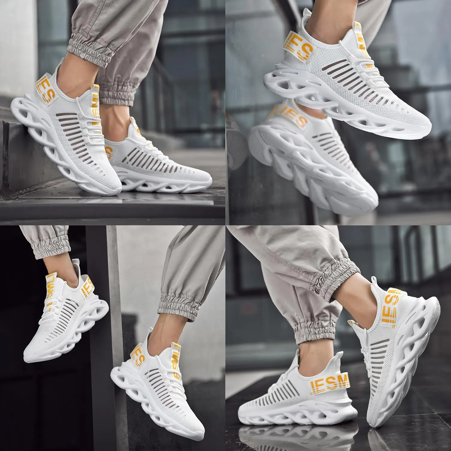 Boys Girls Lightweight Running Shoes Kids Slip On Athletic Walking Sneakers for Toddler/Little Kid/Big Kid