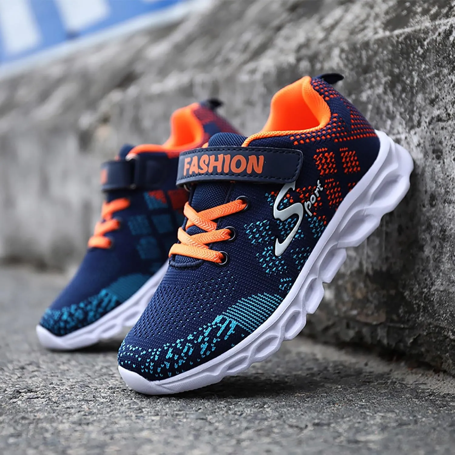 Boys Girls Shoes Kids Tennis Athletic Running Walking Lightweight Sneakers for Little/Big Kid Breathable Football Shoes