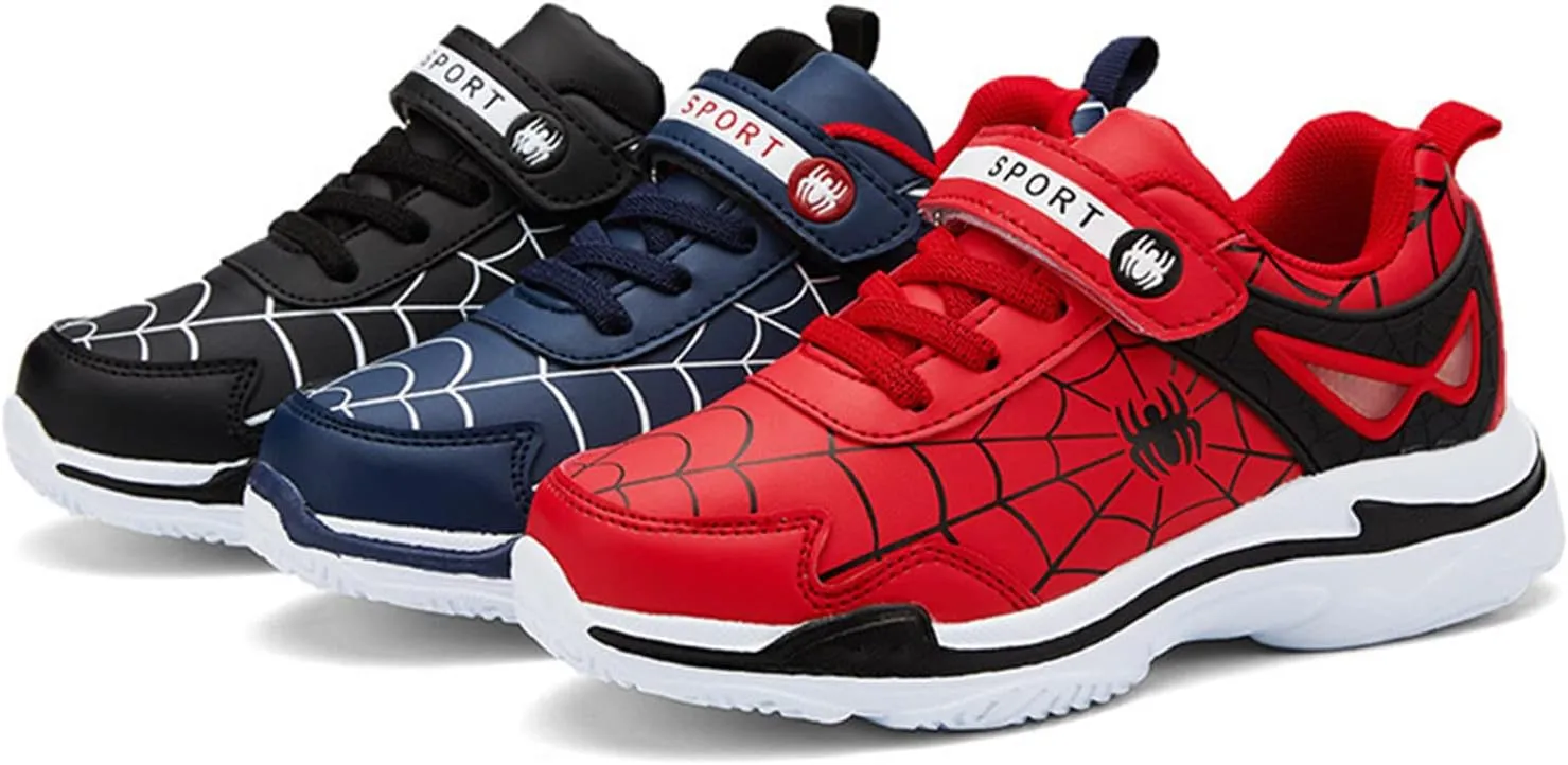 Boys Lightweight Sneakers Leather Kids Toddler Girls Tennis Running Shoes