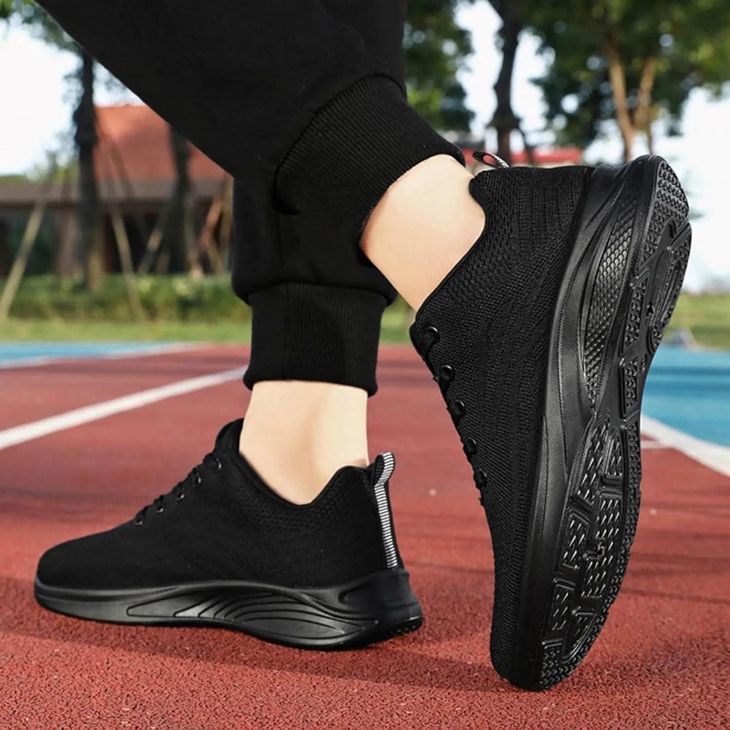 Breathable Walking Shoes for Men Breathable Casual Comfortable Walking Sneaker Breathable Lace Up Shoes for Men