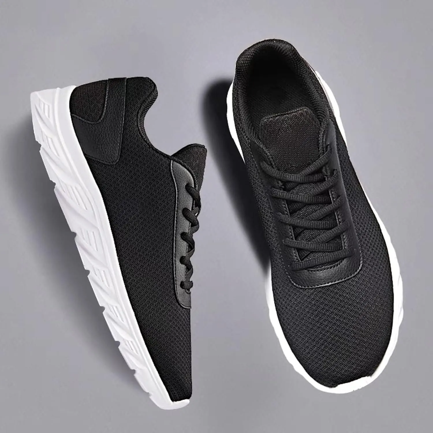 Breathable Walking Shoes for Men Casual Sneaker Mesh Breathable Walking Shoe Non Slip Work Sport Shoes for Men
