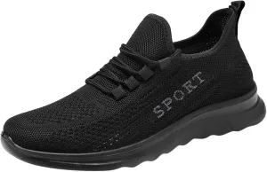 Breathable Walking Shoes for Men Lace Up Lightweight Breathable Fashion Sneaker Men's Breathable Barefoot Shoes