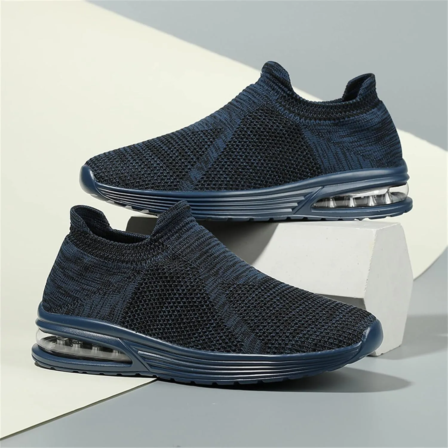 Breathable Walking Shoes for Men Lightweight Breathable Slip on Running Shoe Men's Classic Casual Walking Shoes
