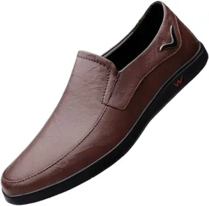 Classic Men's Slip On Dress Shoes Pointed Toe Derby Shoes Classic Formal Business Oxfords Shoes