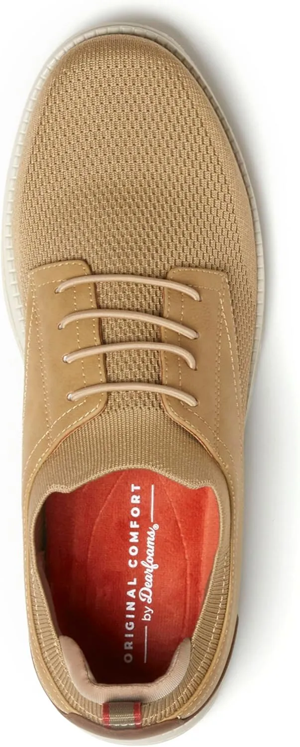 Dearfoams Men's Nash Slip on Oxford Lightweight, Breathable with Arch Support Dress Shoe