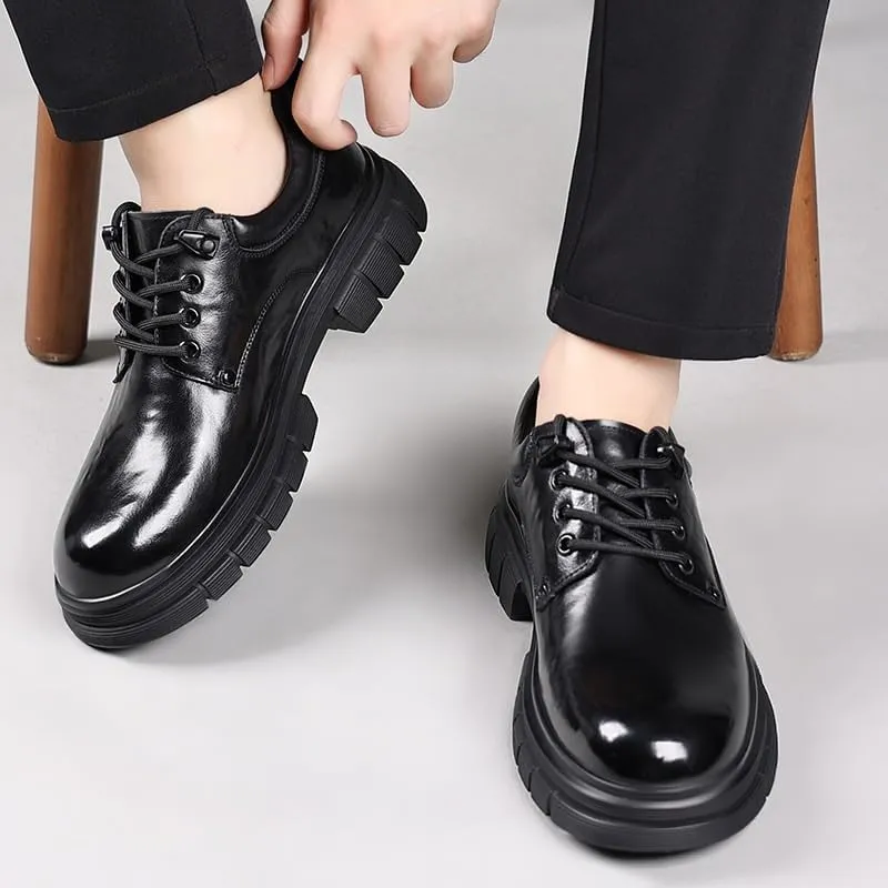 Elegant Wingtip Dress Oxford Shoes Lightweight Construction Wedding Receptions Business Conferences Flexible Rubber Sole