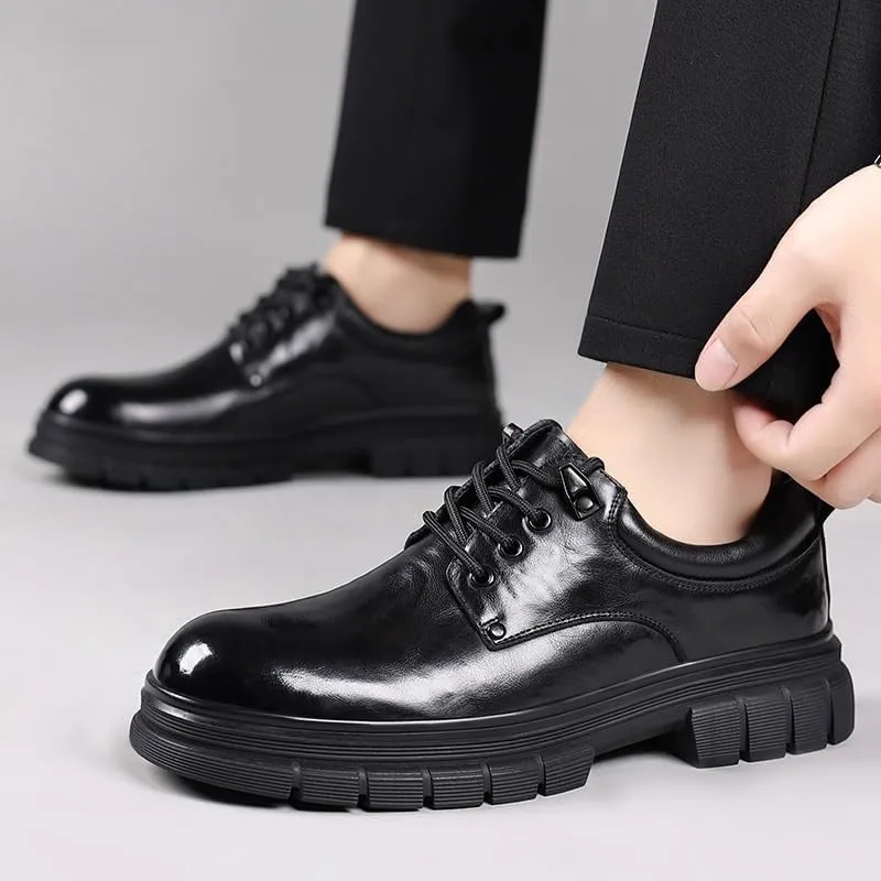 Elegant Wingtip Dress Oxford Shoes Lightweight Construction Wedding Receptions Business Conferences Flexible Rubber Sole