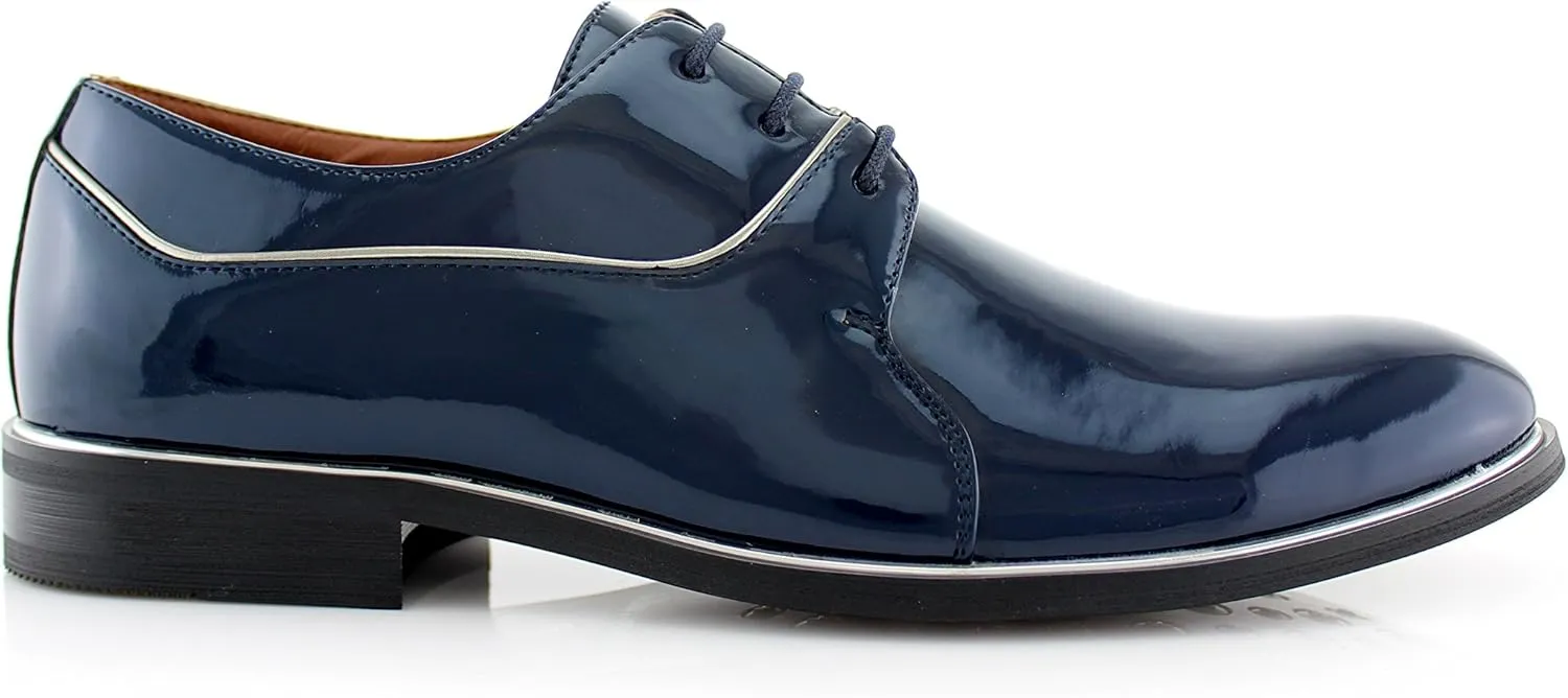 Ferro Aldo Men's Classic Round-Toe Fashion Derby Dress Shoes