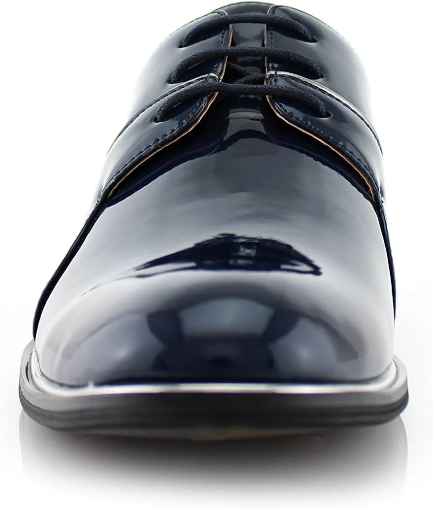 Ferro Aldo Men's Classic Round-Toe Fashion Derby Dress Shoes