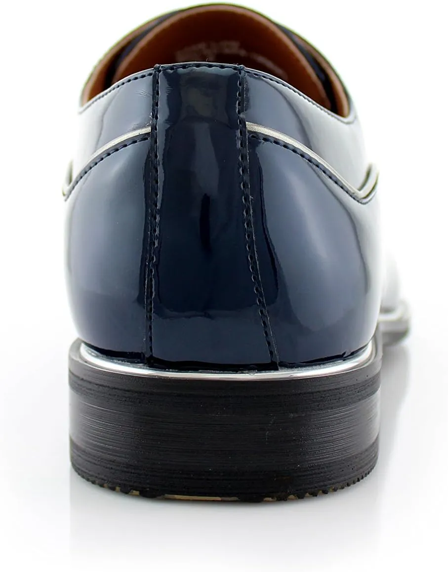Ferro Aldo Men's Classic Round-Toe Fashion Derby Dress Shoes