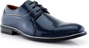 Ferro Aldo Men's Classic Round-Toe Fashion Derby Dress Shoes