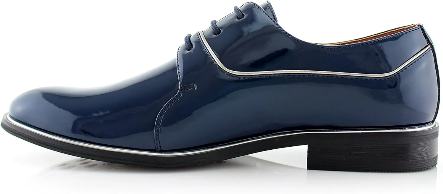 Ferro Aldo Men's Classic Round-Toe Fashion Derby Dress Shoes
