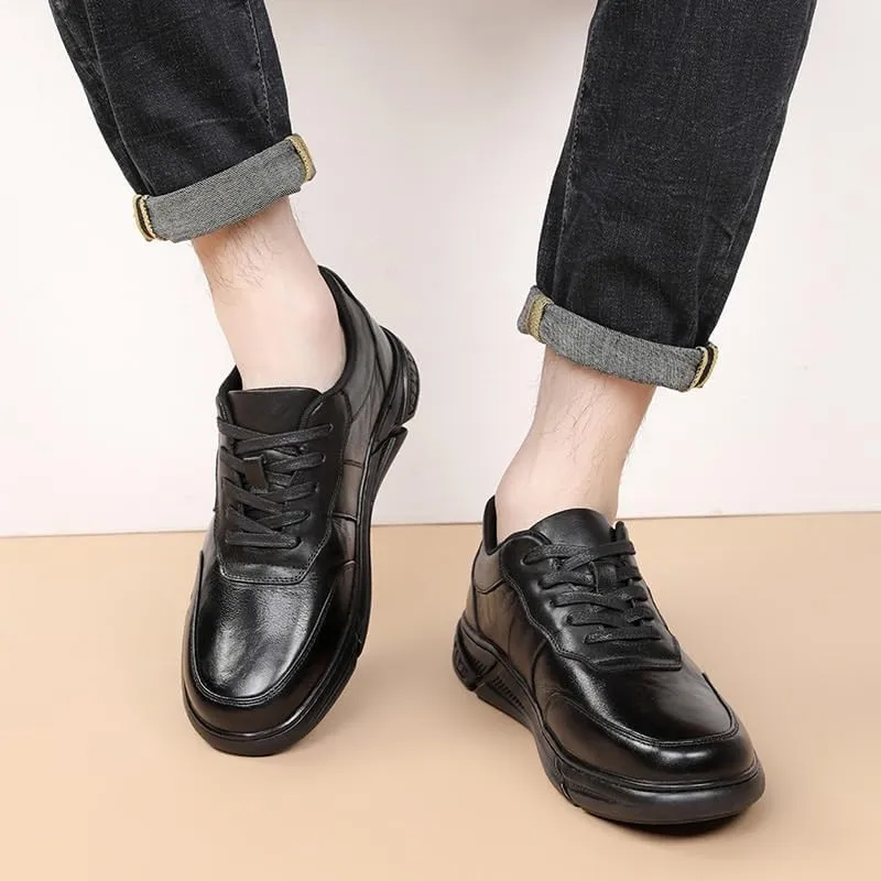 Handcrafted Men's Cap Toe Derby Shoes Polished Finish Formal Occasions Office Wear Memory Foam Comfort Technology