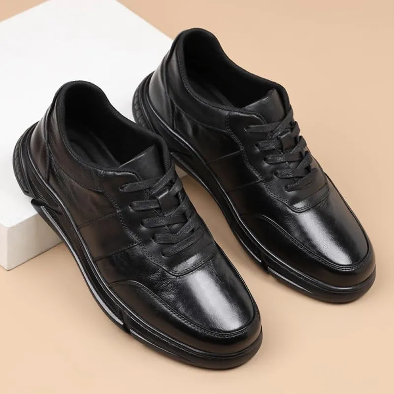 Handcrafted Men's Cap Toe Derby Shoes Polished Finish Formal Occasions Office Wear Memory Foam Comfort Technology