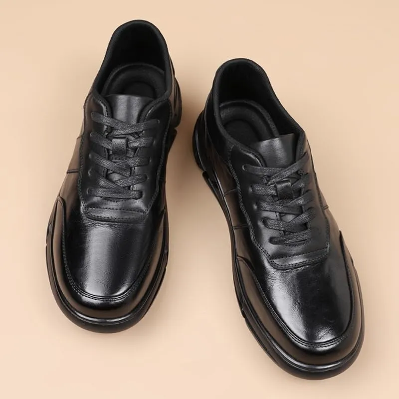 Handcrafted Men's Cap Toe Derby Shoes Polished Finish Formal Occasions Office Wear Memory Foam Comfort Technology