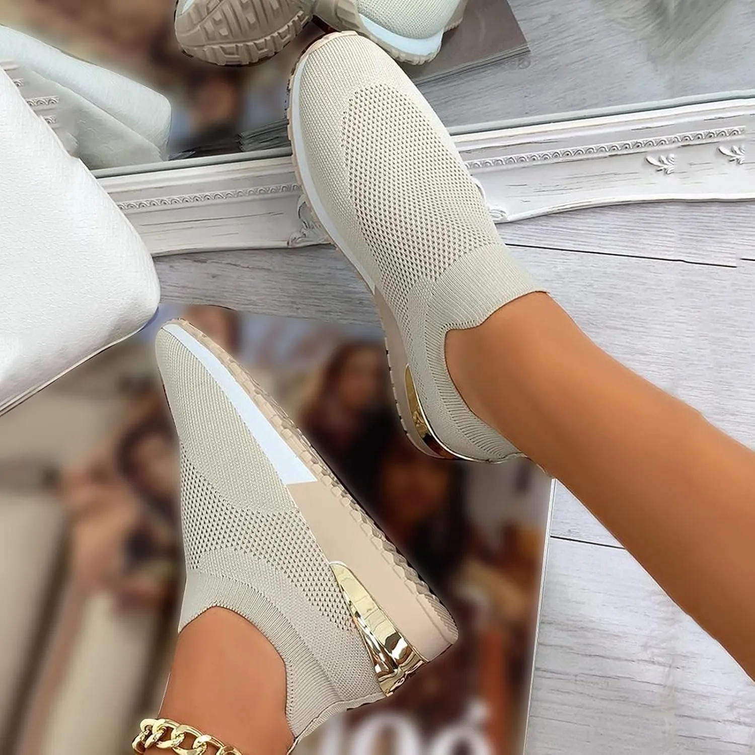 High Top Sneakers for Women 2023 Slip Resistant Nurse Shoes for Women Walking Shoes for Women Wide Width Slip On Platform Sneakers for Women Wide Width Women Orthopedic Sneakers Walking Shoes