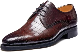 Jepsengord Men's Dress Shoes Genuine Leather Oxfords Luxury Formal Business Suit Shoes with Blake Rapid Stitch
