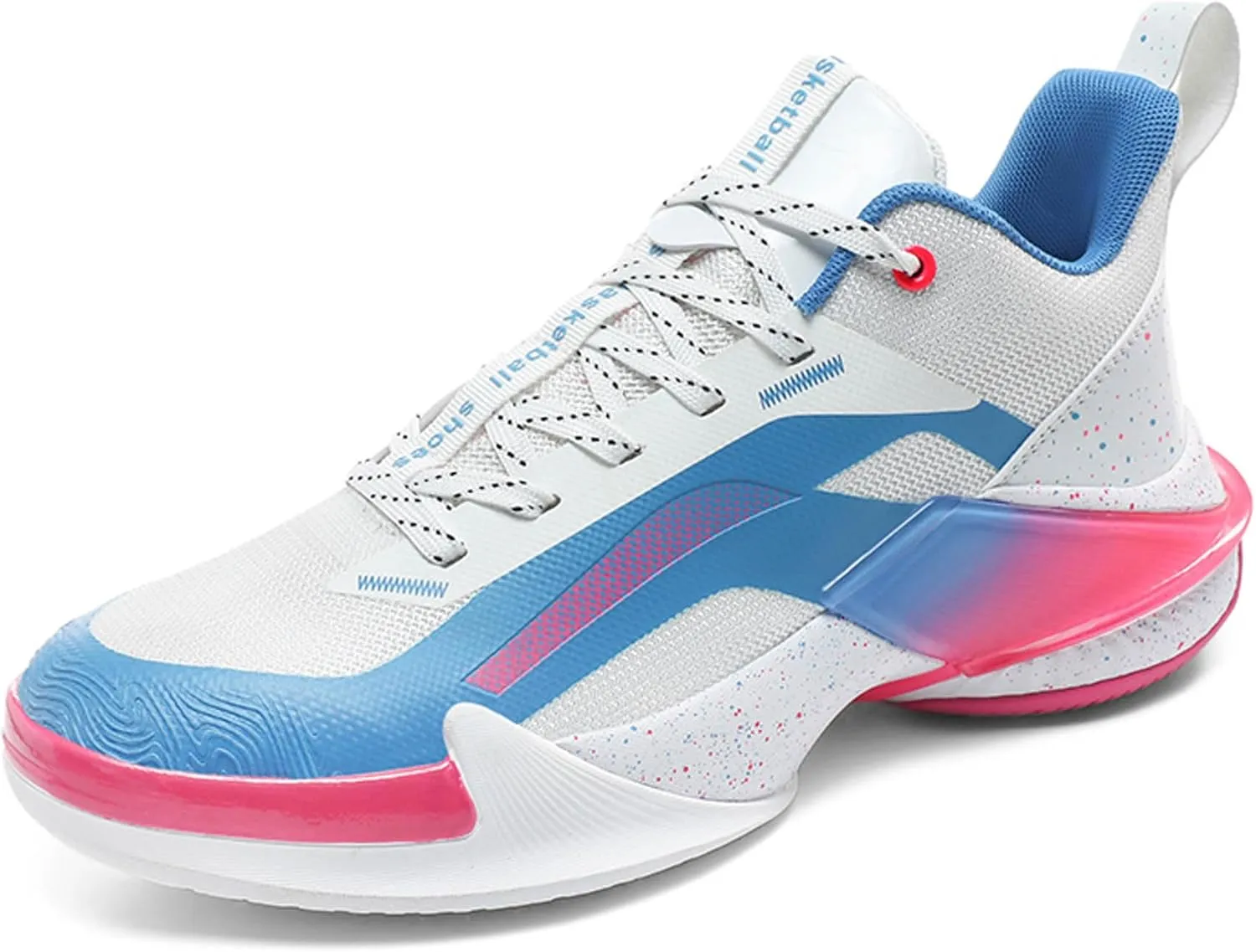 Lace Up Graffiti Fashionable Lightweight Casual Basketball Shoes Skateboarding Shoes for Men Women
