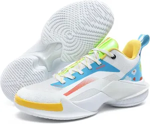 Lace Up Graffiti Fashionable Lightweight Casual Basketball Shoes Skateboarding Shoes for Men Women