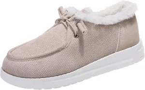 Ladmiple Winter Boots For Women Cute Warm Fur Lined Snow Boots Slip On Comfortable Fashion Outdoor Short Ankle Booties
