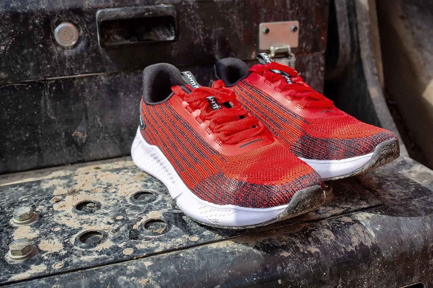 Lahti PRO Shoes Men's Running Shoes Size: 44 | Colour: Red | Trainers Outdoor Sports Shoes Leisure Shoes Trainers Walking Shoes Jogging Shoes Breathable Road Running Shoes Running Shoes
