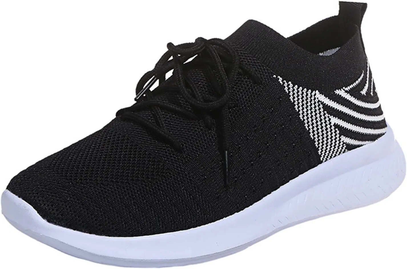 Lausiuoe Slip On Sneakers Women Wide Width Walking Running Shoes Ladies Slip-on Mesh Lightweight Breathable Tennis Shoes