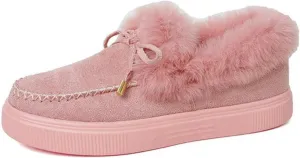 Lausiuoe Snow Boots For Women Wide Width Winter booties Fur Lined Warm Fuzzy Casual Trendy Outdoor Comfortable Shoes