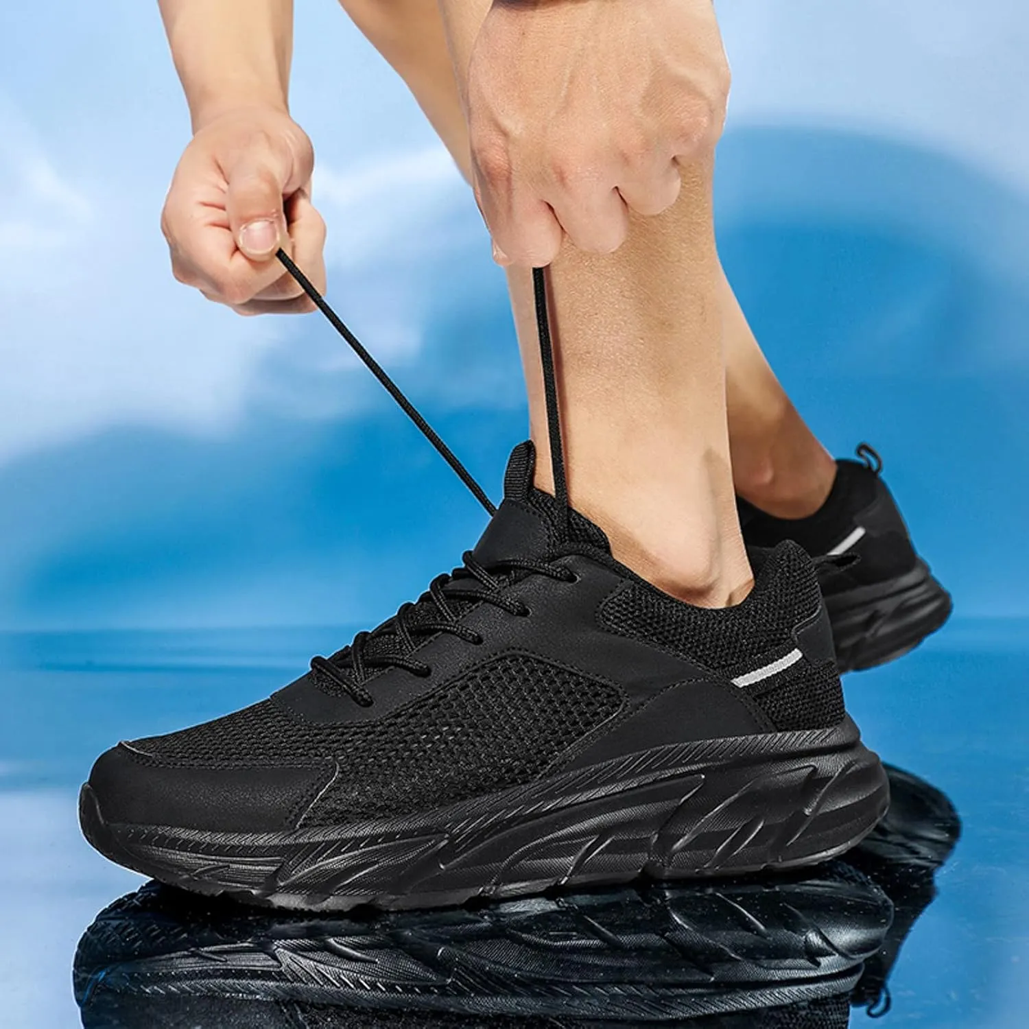 Lightweight Arch Support Sneakers for Men Non Slip Lightweight Workout Shoe Men's Stylish Lightweight Sneakers