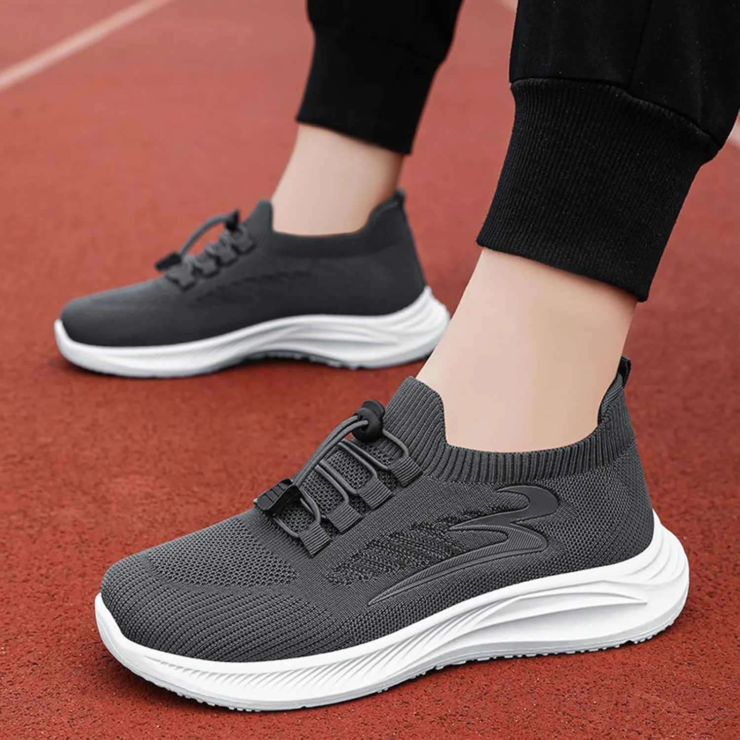 Lightweight Arch Support Sneakers for Men Non Slip Outdoor Running Sneaker Memory Foam Versatile Shoes for Men
