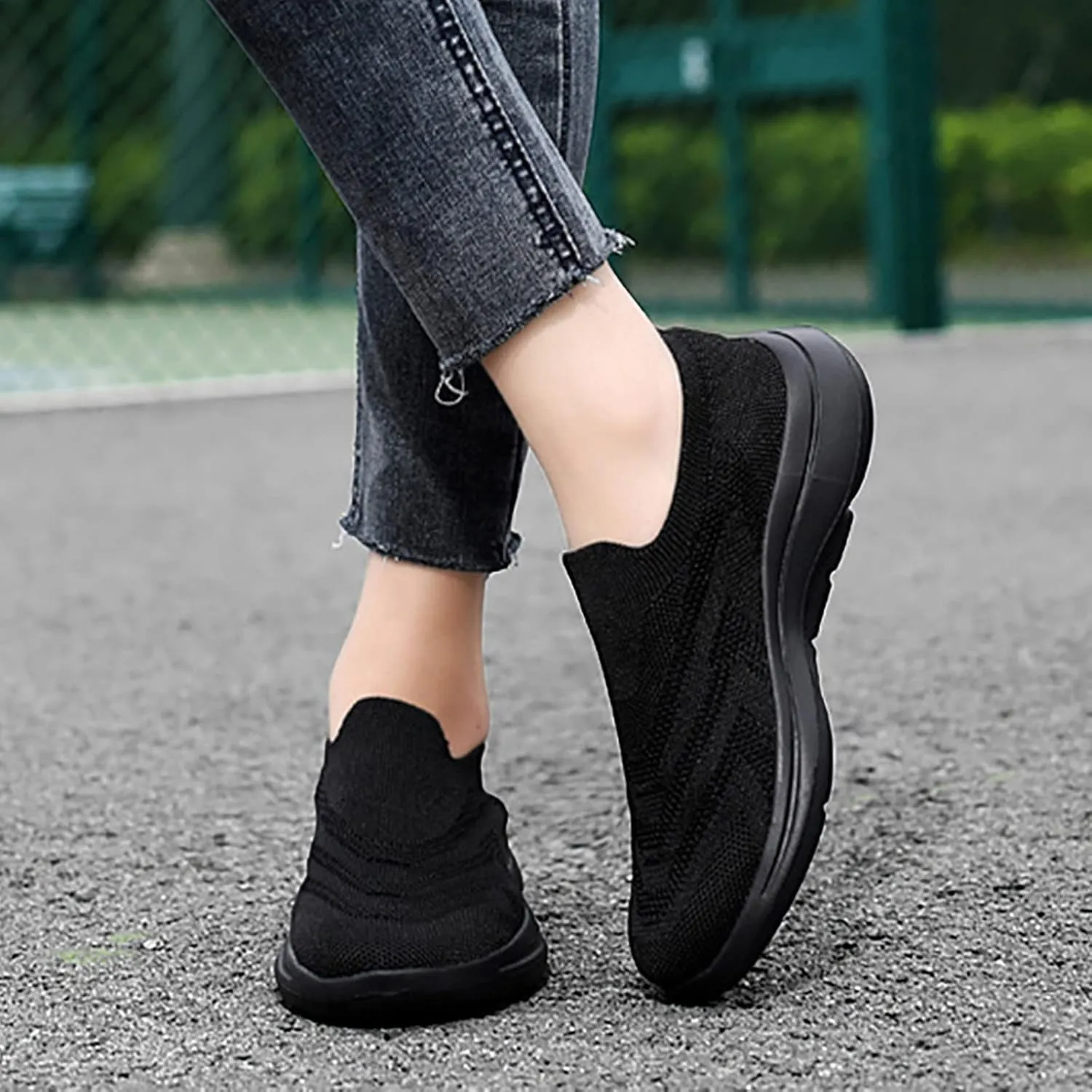 Lightweight Sneakers for Women Size 8 Wide Tenis Antideslizante para Mujer De Trabajo Wide Width Workout Shoes for Women Wedge Heel Sneakers for Women Womens Shoes Casual Slip Ons Mules