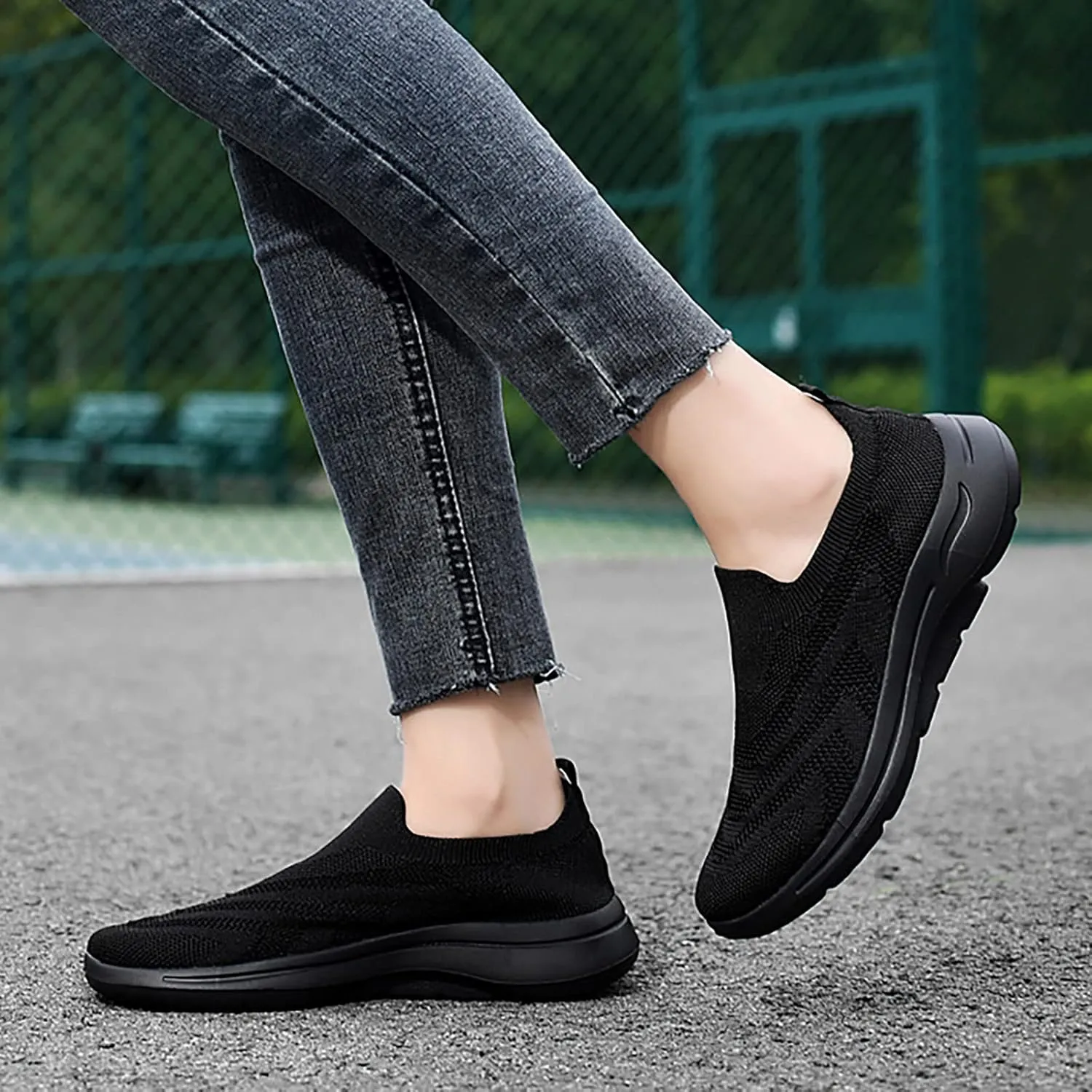 Lightweight Sneakers for Women Size 8 Wide Tenis Antideslizante para Mujer De Trabajo Wide Width Workout Shoes for Women Wedge Heel Sneakers for Women Womens Shoes Casual Slip Ons Mules