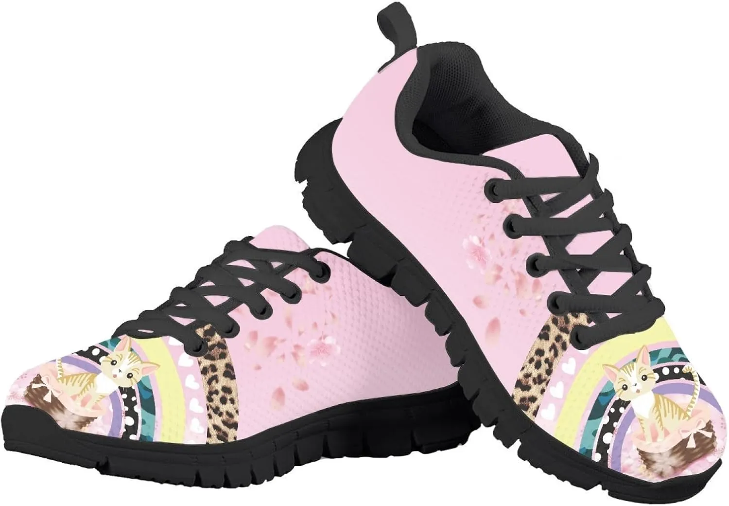 MARSVOVO Boys Girls Walking Shoes Non Slip Flexible Athletic Lightweight Breathable Printed Sneakers for Kids Most Comfortable Classic Printed Casual Fashion Non Slip Sport Kids Running Shoes