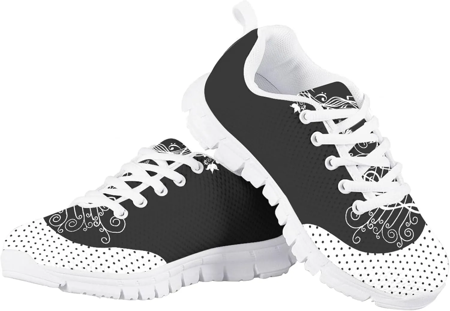MARSVOVO Boys Girls Walking Shoes Non Slip Flexible Athletic Lightweight Breathable Printed Sneakers for Kids Most Comfortable Classic Printed Casual Fashion Non Slip Sport Kids Running Shoes