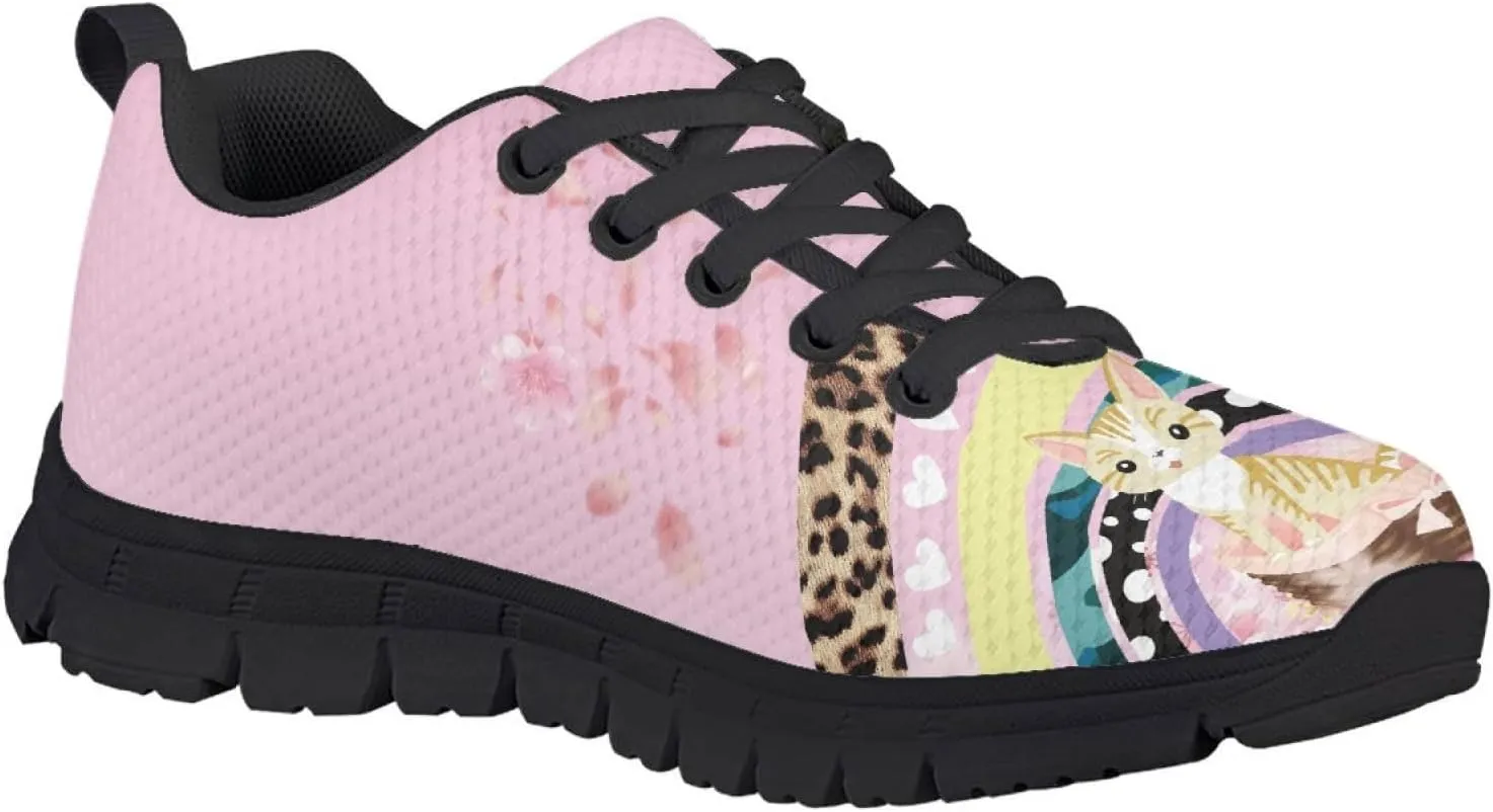 MARSVOVO Boys Girls Walking Shoes Non Slip Flexible Athletic Lightweight Breathable Printed Sneakers for Kids Most Comfortable Classic Printed Casual Fashion Non Slip Sport Kids Running Shoes