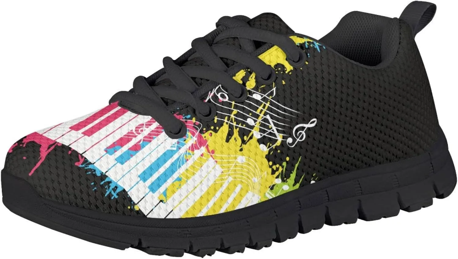 MARSVOVO Boys Girls Walking Shoes Non Slip Flexible Athletic Lightweight Breathable Printed Sneakers for Kids Most Comfortable Classic Printed Casual Fashion Non Slip Sport Kids Running Shoes