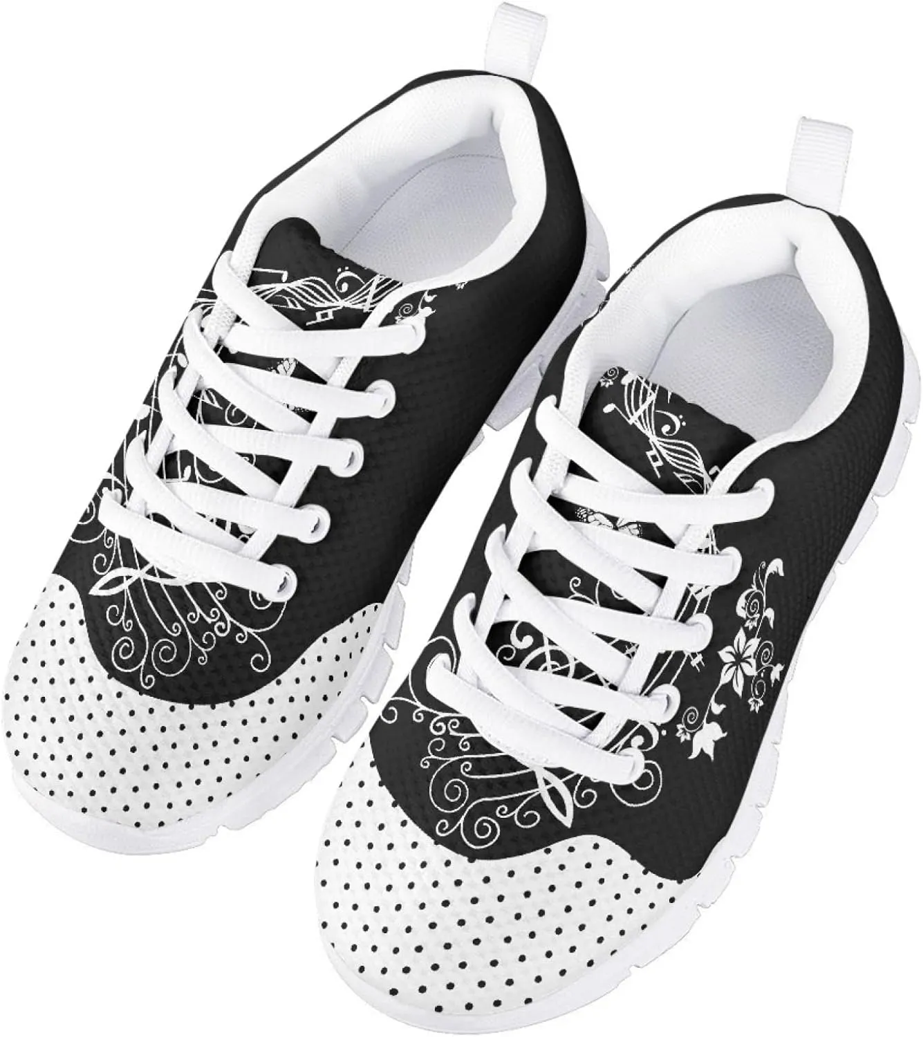 MARSVOVO Boys Girls Walking Shoes Non Slip Flexible Athletic Lightweight Breathable Printed Sneakers for Kids Most Comfortable Classic Printed Casual Fashion Non Slip Sport Kids Running Shoes