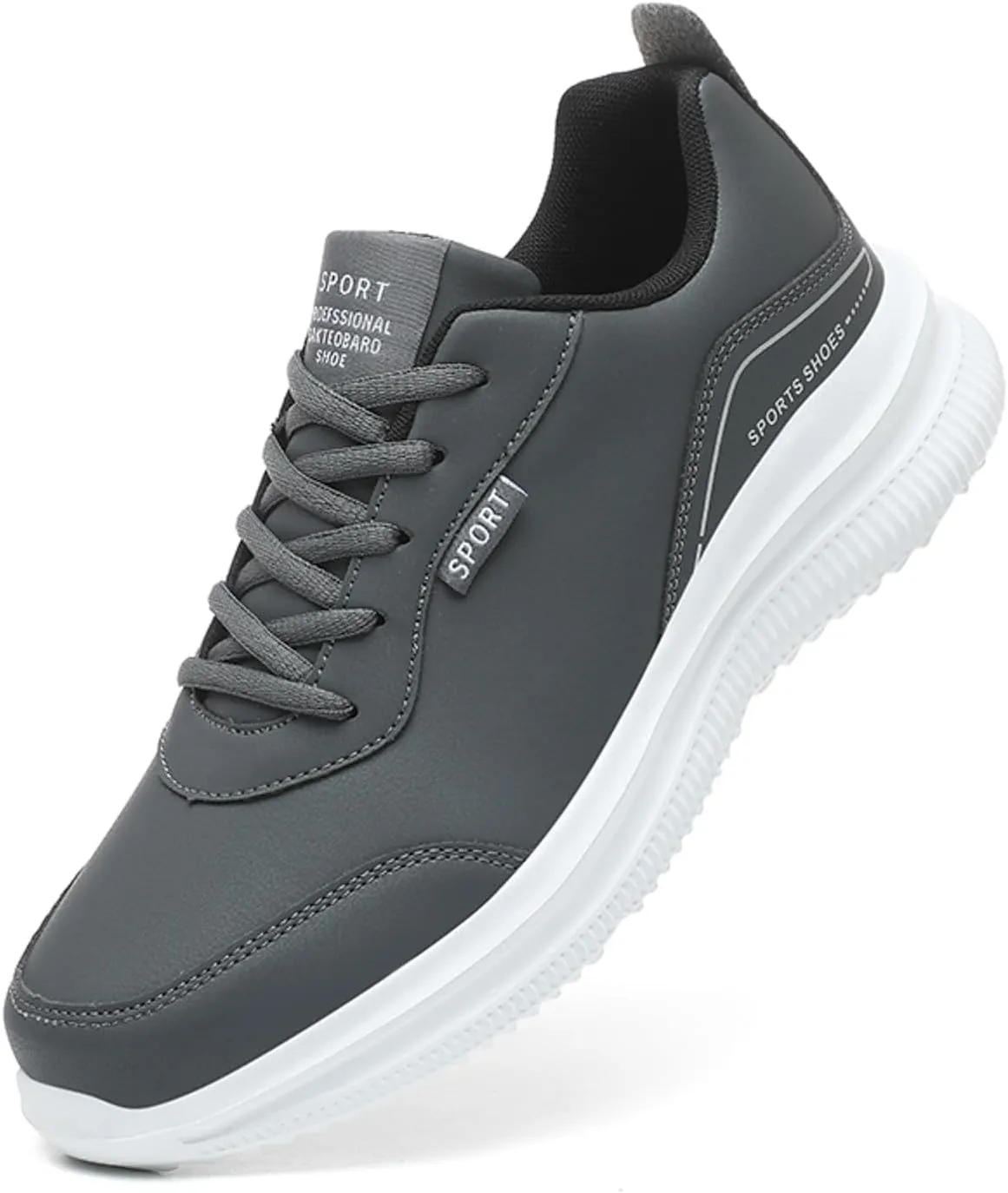 Men Casual Sports Shoes New Pattern Solid Color Four Season Thick Sole Flat Bottom Casual Dressing Shoes for Men